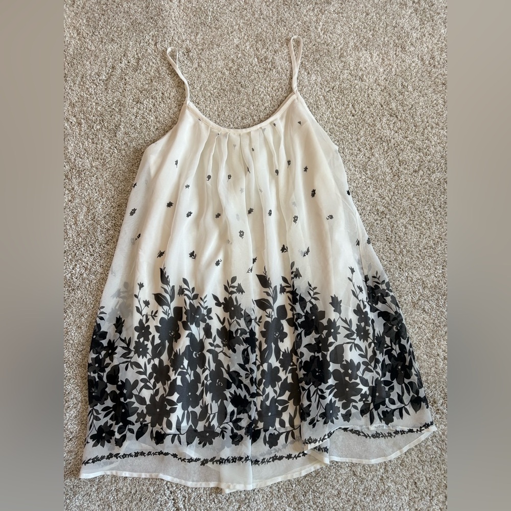 Floral Black and White women’s camisole
